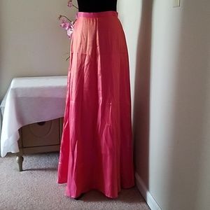 Rhapsody LA Iridescent Pink/Coral Lined Skirt M